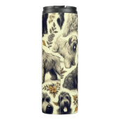 Bouteilles Isothermes Chien vintage Briard sans soudure (Dos)