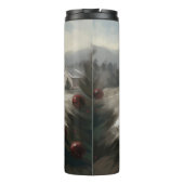 Bouteilles Isothermes Chien Yorkipod en Noël de neige (Dos)