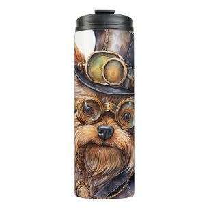 Bouteilles Isothermes Chien Yorkshire Terrier Steampunk