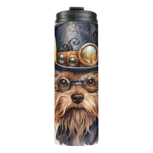 Bouteilles Isothermes Chien Yorkshire Terrier Steampunk