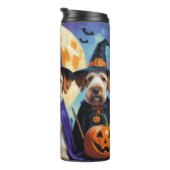 Bouteilles Isothermes Chiens Airedale Terrier Citrouille Halloween Funny (Tourné sur la droite)