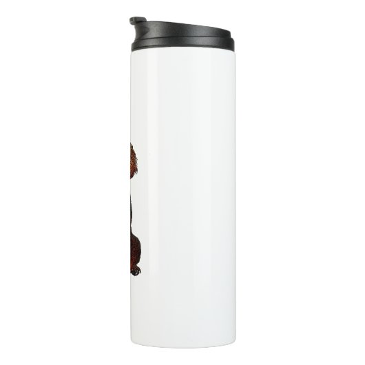 Bouteilles Isothermes Chiens Amoureux des animaux de canicules amusants (Tourné sur la droite)