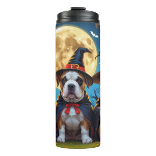 Bouteilles Isothermes Chiens Bullmastiff Citrouille Halloween Drôle