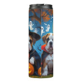 Bouteilles Isothermes Chiens Bullmastiff Citrouille Halloween Drôle (Dos)