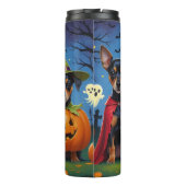 Bouteilles Isothermes Chiens d'Affenpinscher Citrouille Halloween Funny (Dos)