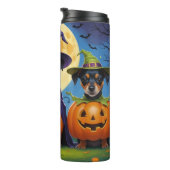 Bouteilles Isothermes Chiens d'Affenpinscher Citrouille Halloween Funny (Tourné sur la droite)