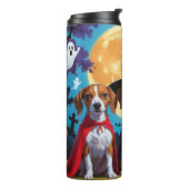 Bouteilles Isothermes Chiens de Basenji Citrouille Halloween drôle (Tourné sur la gauche)