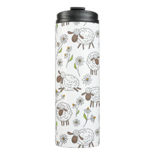 Bouteilles Isothermes Chiens de comptage sur blanc