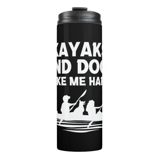 Bouteilles Isothermes Chiens de Kayaks (Devant)