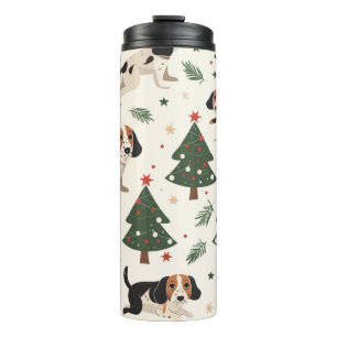Bouteilles Isothermes Chiens de Noël Colorés – Cadeau de Fête Amusant po