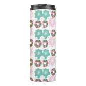 Bouteilles Isothermes Chiens de Noël pour enfants Doodle rose (Dos)