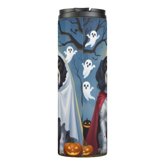 Bouteilles Isothermes Chiens de Setter anglais Citrouille Halloween Funn (Dos)