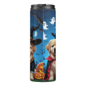 Bouteilles Isothermes Chiens de Terre-Neuve Citrouille Halloween Funny (Dos)