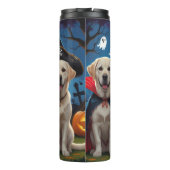 Bouteilles Isothermes Chiens du Labrador Citrouille Halloween Funny (Dos)
