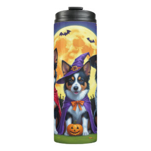 Bouteilles Isothermes Chiens Kelpies Australiens Citrouille Halloween Dr