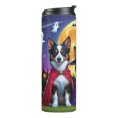 Bouteilles Isothermes Chiens Kelpies Australiens Citrouille Halloween Dr (Tourné sur la gauche)