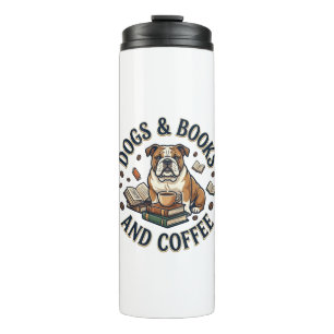 Bouteilles Isothermes Chiens Livres Café Bulldog Pile Tasse_1