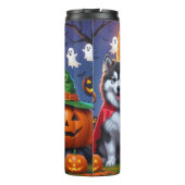 Bouteilles Isothermes Chiens malamuts de l'Alaska Citrouille Halloween d (Dos)