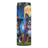 Bouteilles Isothermes Chiens Malinois belges Citrouille Halloween Funny (Dos)