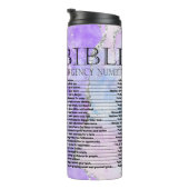 Bouteilles Isothermes Chiffres bibliques d'urgence du tournesol pourpre (Tourné sur la droite)