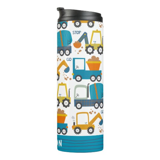 Bouteilles Isothermes Chiffres de construction mignons personnalisés (Tourné sur la droite)