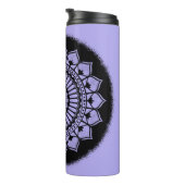 Bouteilles Isothermes Chiffres Spirales Fleurs Lavande Black Henna Manda (Tourné sur la droite)