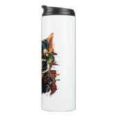 Bouteilles Isothermes Chihuahua Biker Motorcyle Riding Chien Papa (Tourné sur la droite)