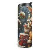 Bouteilles Isothermes Chihuahua Chien équitation moto Noël (Tourné sur la gauche)