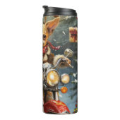 Bouteilles Isothermes Chihuahua Chien équitation moto Noël (Tourné sur la droite)