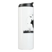 Bouteilles Isothermes Chihuahua Chien - Halloween Moon Silhouette Classi (Tourné sur la gauche)