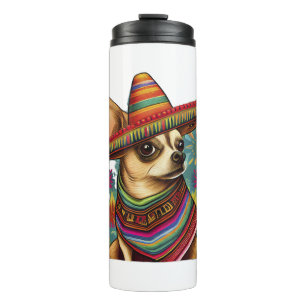 Bouteilles Isothermes Chihuahua Mexique Cinco de Mayo Funny Chien