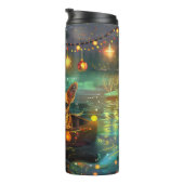 Bouteilles Isothermes Chihuahua Noël Festive Voyage (Tourné sur la droite)