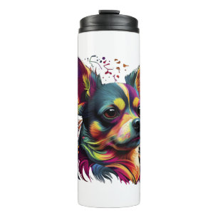 Bouteilles Isothermes Chihuahua peinture Abstraite couleur mignonne chie