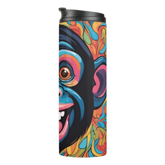 Bouteilles Isothermes Chimpanzé fou mignon (Tourné sur la droite)