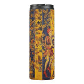 Bouteilles Isothermes Chinoiserie médiévale italienne rouge jaune (Dos)