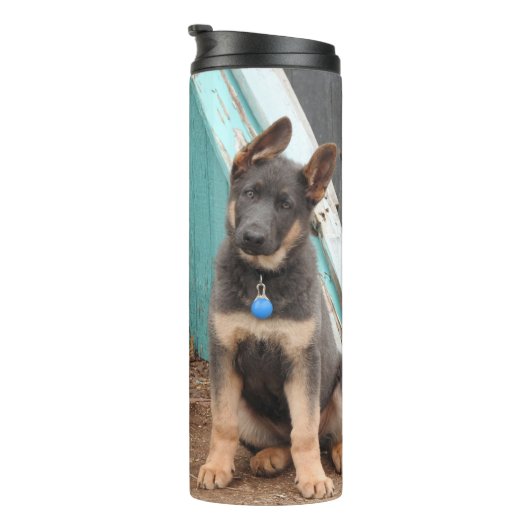 Bouteilles Isothermes Chiot bleu allemand berger (Tourné sur la droite)