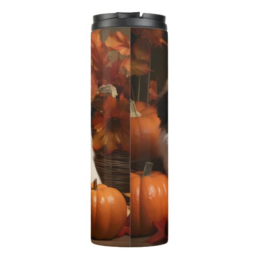 Bouteilles Isothermes Chiot japonais Chiot Automne Citrouille délice (Dos)