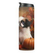 Bouteilles Isothermes Chiot japonais Chiot Automne Citrouille délice (Tourné sur la droite)