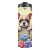 Bouteilles Isothermes Chiots et papillons de jardin (Devant)