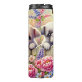 Bouteilles Isothermes Chiots et papillons de jardin (Dos)