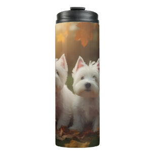 Bouteilles Isothermes Chiots Terrier West Highland White Pumpkin d'Autom