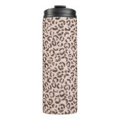 Bouteilles Isothermes Chocolat à chair blanche Parties scintillant léopa (Devant)
