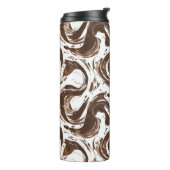 Bouteilles Isothermes Chocolat Brown blanc Candy tourbillons (Tourné sur la gauche)