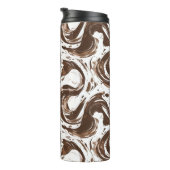 Bouteilles Isothermes Chocolat Brown blanc Candy tourbillons (Tourné sur la droite)