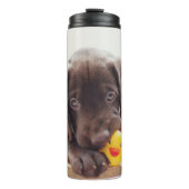 Bouteilles Isothermes Chocolat Labrador Puppy With Toy Duck (Devant)