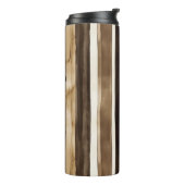 Bouteilles Isothermes Chocolate Brown Cream Stripes Christmas (Tourné sur la gauche)