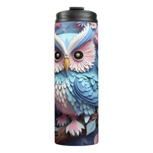 Bouteilles Isothermes Chouette 3D Cute Pastel
