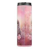 Bouteilles Isothermes Chouette à terrière rose (Dos)