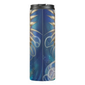 Bouteilles Isothermes Chouette à vapeur bleue (Dos)