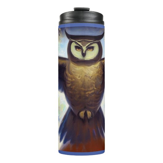 Bouteilles Isothermes Chouette animale 4 (Devant)
